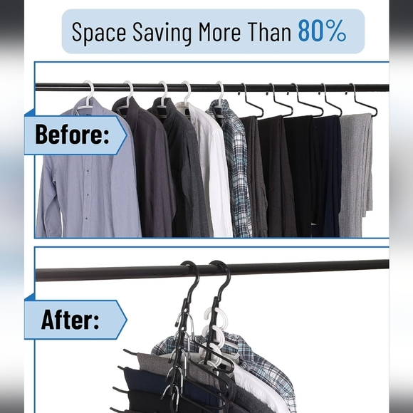 Mr. Pen 8 pack Space Saving Hangers - Picture 3 of 7